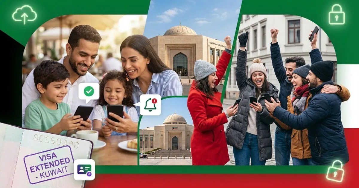 कुवैत ने Visit Visa 1 महीने बढ़ाया, बाहर के लोगों को 3 महीने एक्सटेंशन फ्री