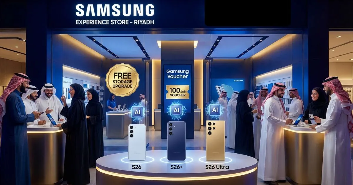 Samsung Galaxy S26 का सऊदी अरब में Pre Order शुरू, 100 SAR वाउचर और ऑफर